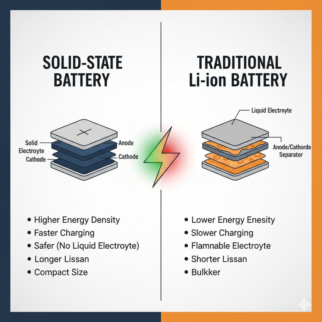 solidstate-versustraditional cell